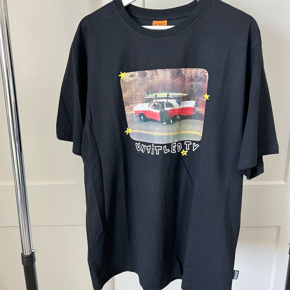 Black graphic tee